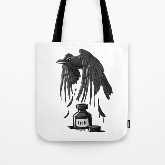 Ink Raven Tote Bag