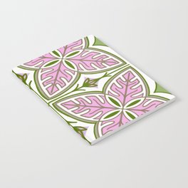 Modern Pink and Green Tropical Notebook