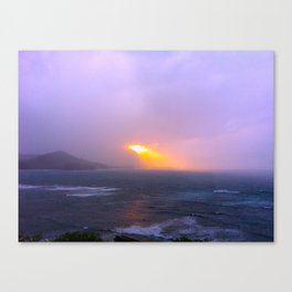 Dreamy Island Sunset Canvas Print