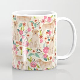 Labrador Retriever yellow lab floral dog breed gifts pet patterns florals yellow labs Coffee Mug