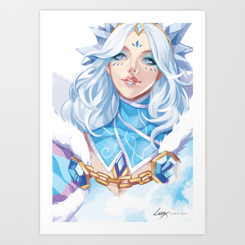 Crystal Maiden Art Print By Leirix Society6
