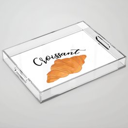 Croissant France Lover French Food Acrylic Tray