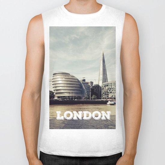 London city view Biker Tank