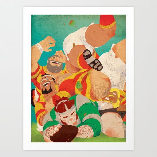 Rugbear Art Print