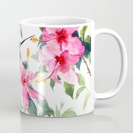 Hibiscus and Hummingbird, Hawaiian Aloha, birds and flowers design Mug