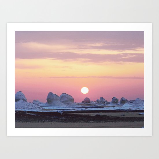 Sleepy White Princess Art Print