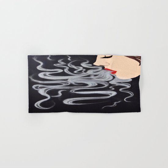 Smoke Dreams, Smoking Lady Series Hand & Bath Towel