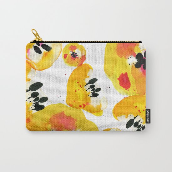 Water Flowers Carry-All Pouch