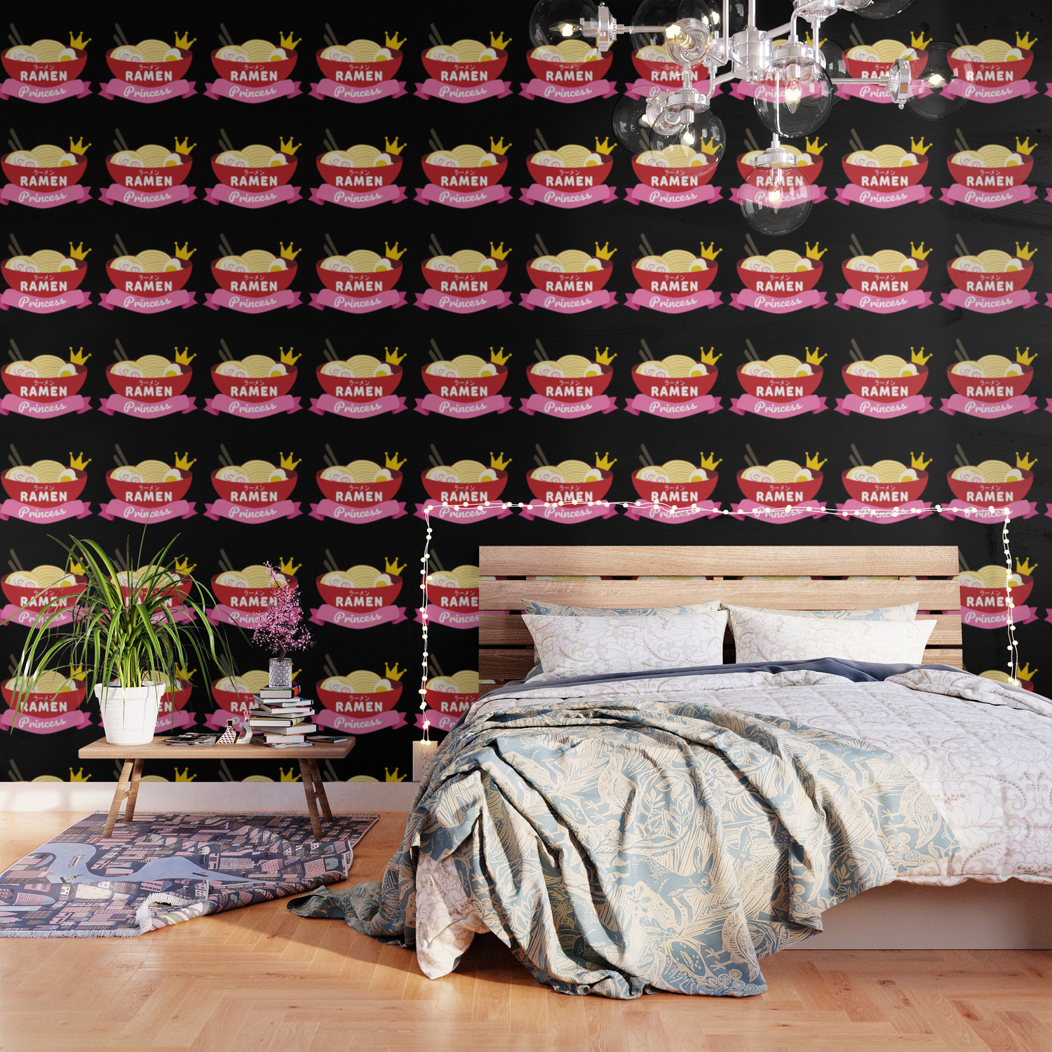 Ramen Anime I King Queen Princess Family Gift Wallpaper by Alex211 | Society6 Ramen Anime I King Queen Princess Family Gift Wallpaper by Alex211 | Society6