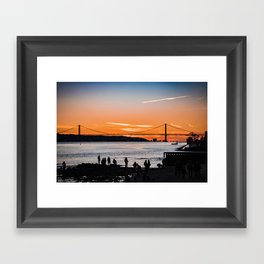 Lisbon Sunset Framed Art Print