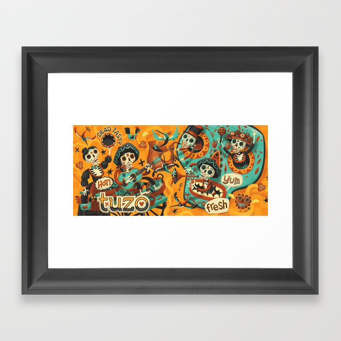 Day of the Dead - Mariachi Framed Art Print