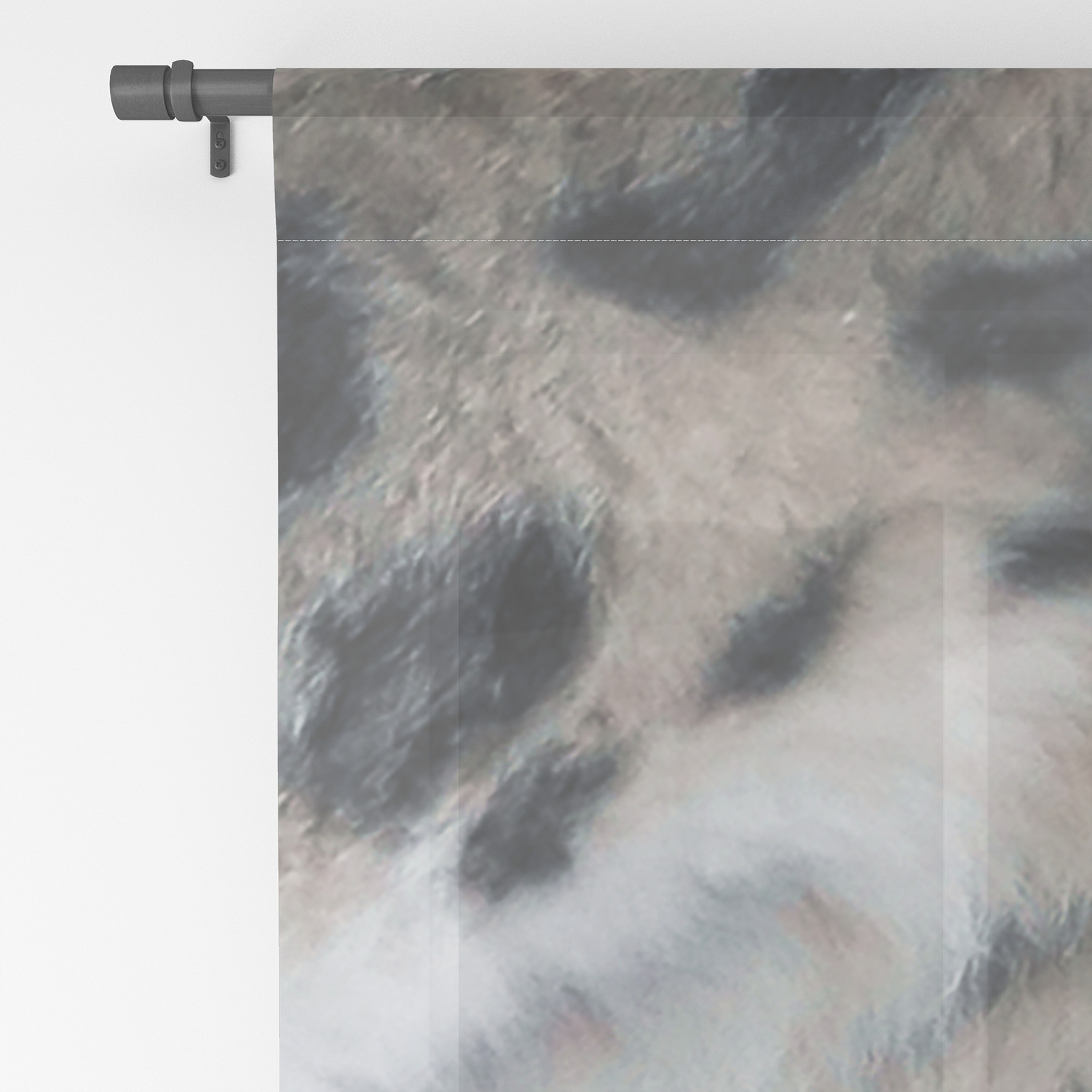 Snow Leopard Fur Abstract Sheer Curtain By Moodymuse Society6