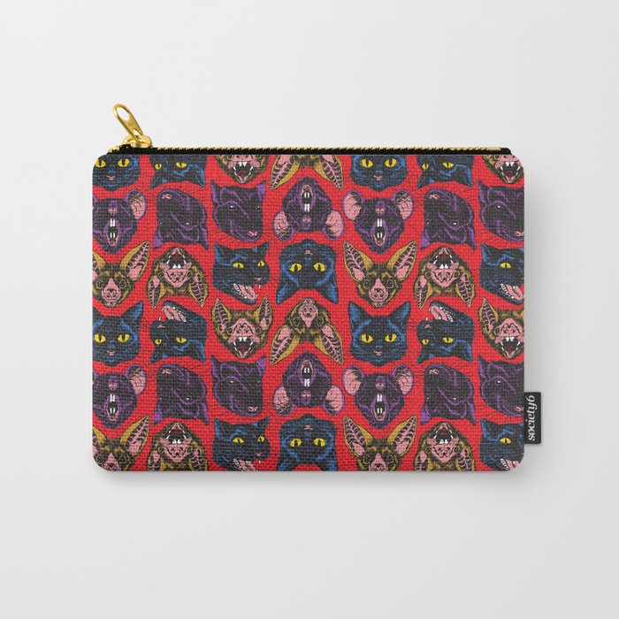 Bats! Cats! Rats! Carry-All Pouch