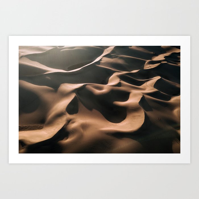 Abstract Dunes In The Desert Art Print