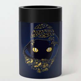 Golden cat is watching you Can Cooler