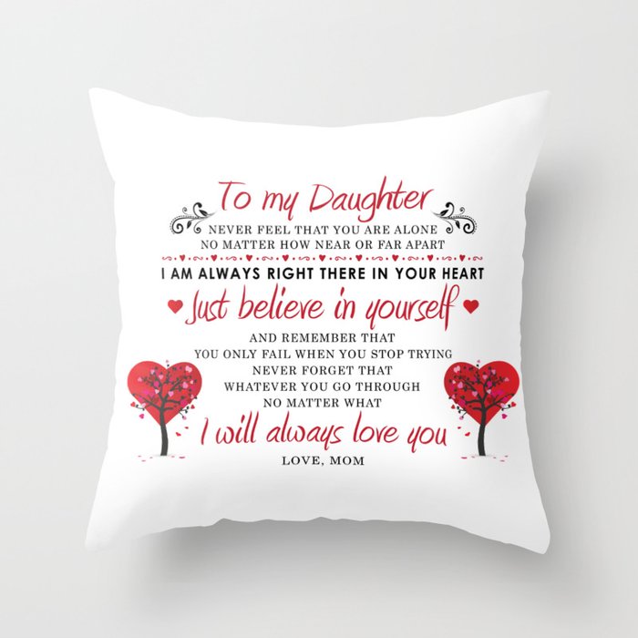 To my daughter pillow online