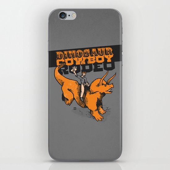 Dinosaur Cowboy Rodeo! iPhone & iPod Skin