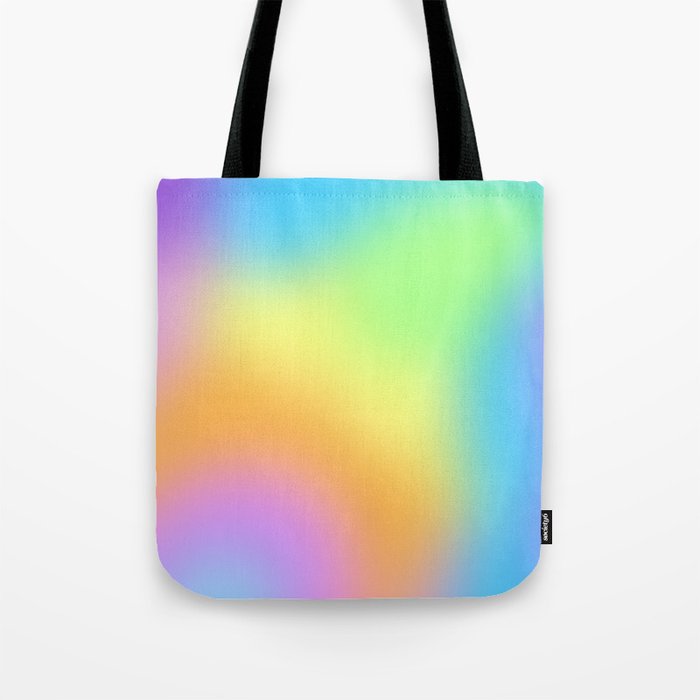 Bright Pastel Multicolor Blur Tote Bag