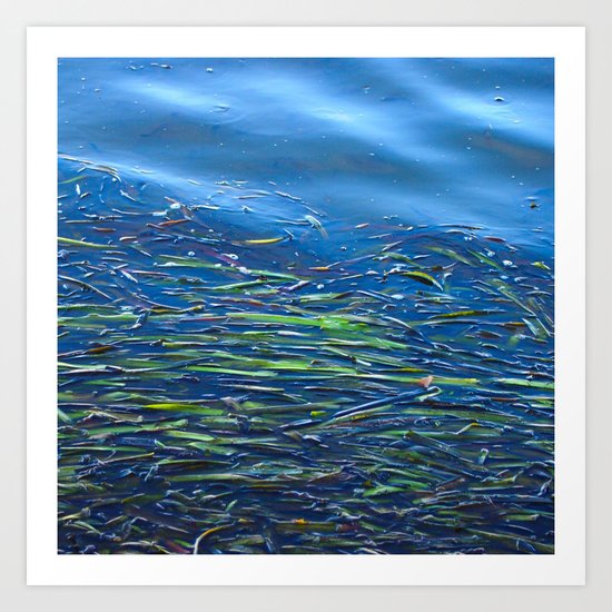 Blues and Greens Art Print