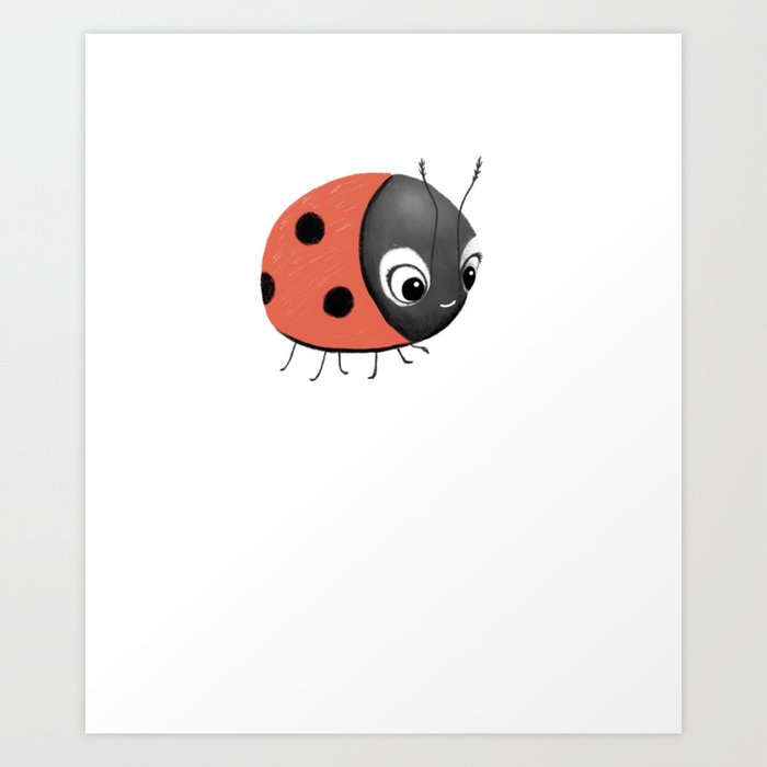 Sweet ladybug Art Print
