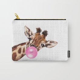 Bubble Gum Sneaky Giraffee Carry-All Pouch