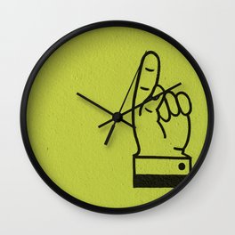Direction Lime Green Wall Clock