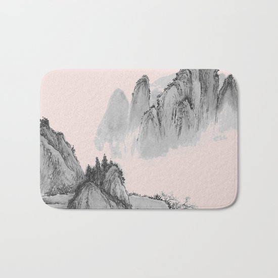 Mist mountain Bath Mat