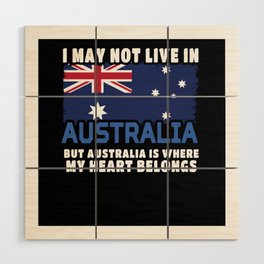 Australia Heart Belongs Australia Day Australian Wood Wall Art