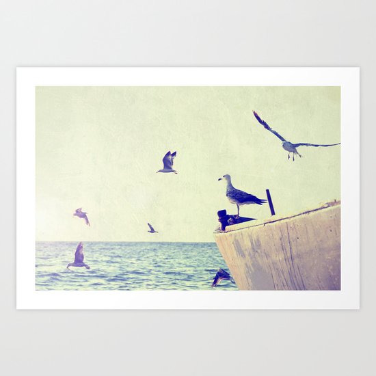 Morning Fishing Art Print