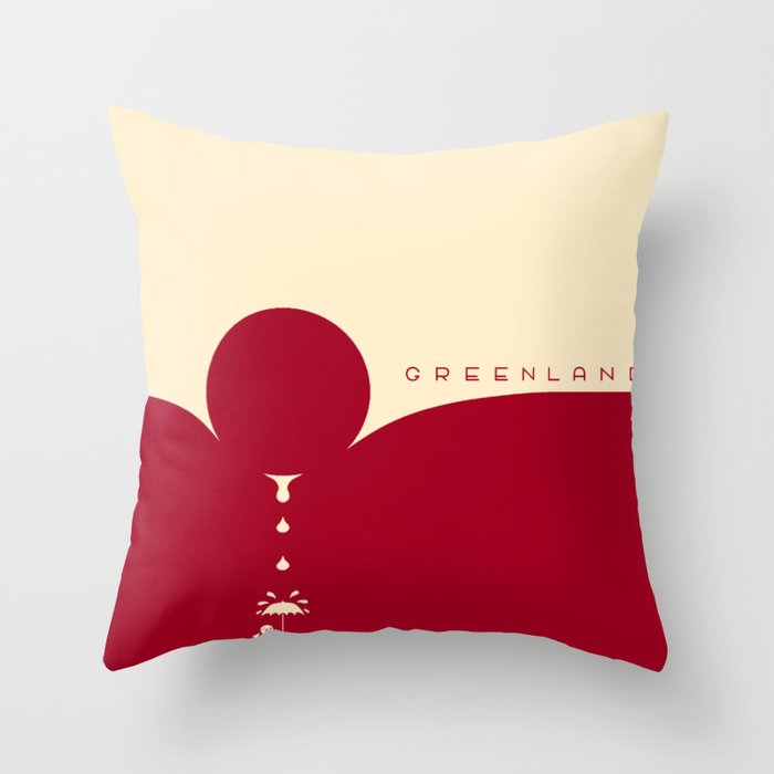 GREENLAND Minimalist Throw Pillow