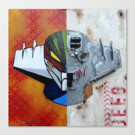 Half roboT Canvas Print