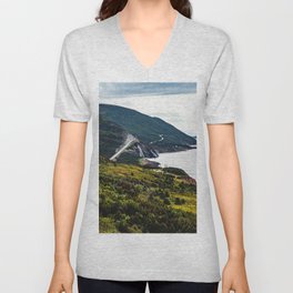 The Cabot Trail | Cape Breton, Nova Scotia | Landscape Photography V Neck T Shirt