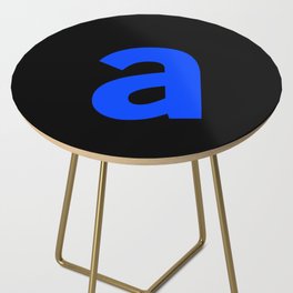 letter A (Blue & Black) Side Table