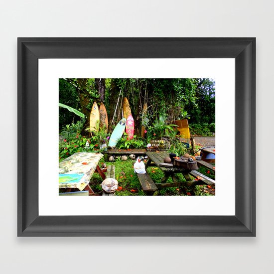Typical Hawaii Pit Stop Framed Art Print
