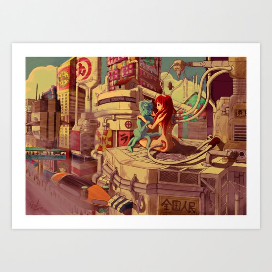 Heart In The City Art Print