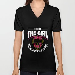 Girl In The Iron Mask V Neck T Shirt