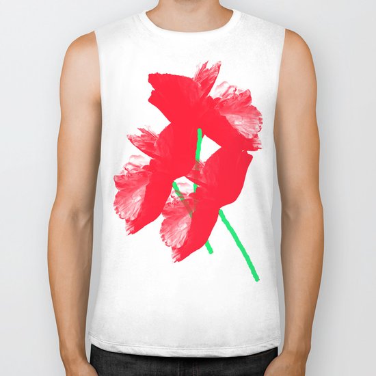 Poppies Biker Tank