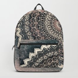 WARM WINTER MANDALA Backpack | Digital, Vintage, Bohemian, Abstract, Bohochic, Illustration, Warm, Other, Winter, Drawing 