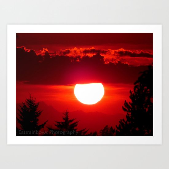 Sunset in Paradise Art Print