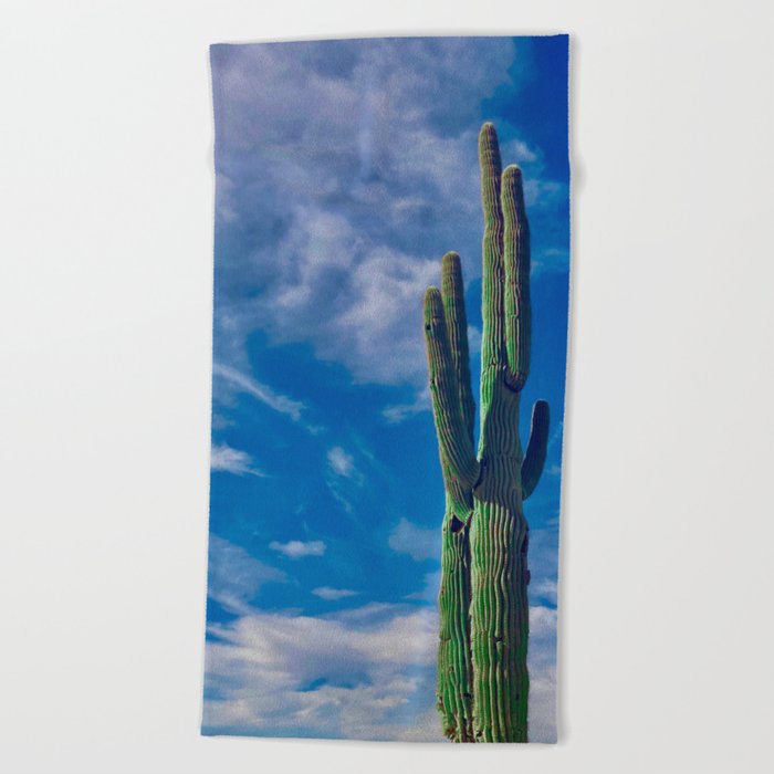 Cactus in the Sky Beach Towel