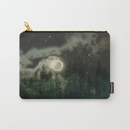 Forest Moonlight Print Carry-All Pouch | Art Print, Sky, Universe, Landscape, Moon, Stars, Mens, Nature, Astronomy, Abstract 