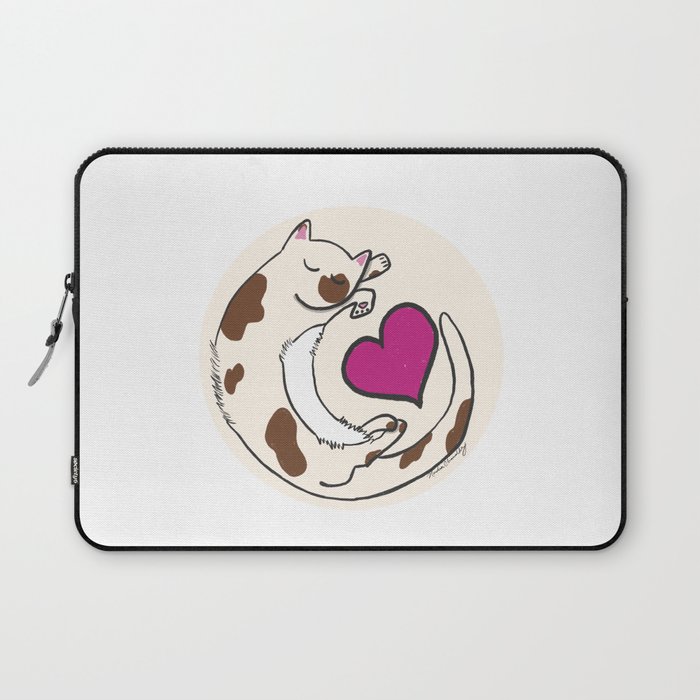 Peaceful Kitty Laptop Sleeve