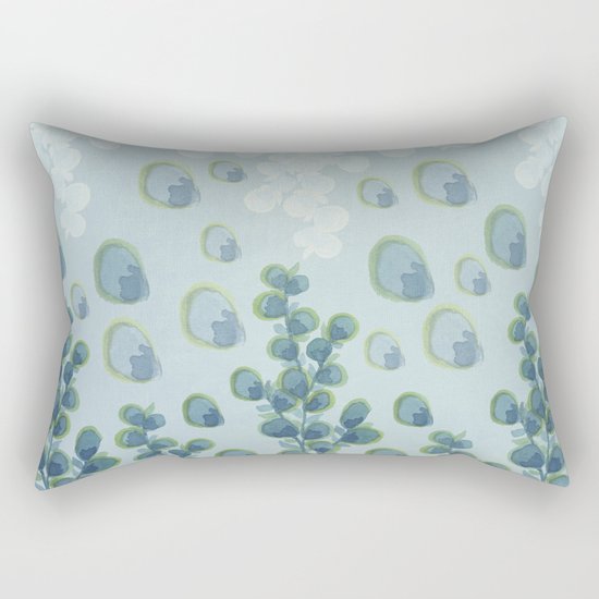 Painted floral Pattern 01 Rectangular Pillow