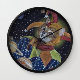 Juggling the Planets Wall Clock | Juggle, Drawing, Planets, Orange, Solarsystem, Jupitor, Cute, Scifi, Tabby, Clown 