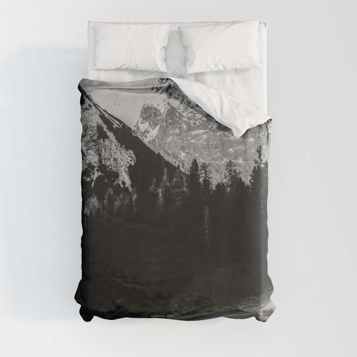 Alps Black and White Duvet Cover