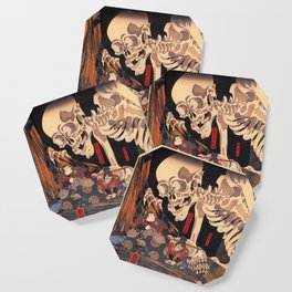 Takiyasha the Witch and the Skeleton Spectre, by Utagawa Kuniyoshi Coaster