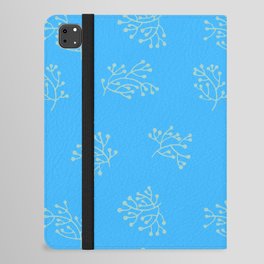 Electric Blue Coral iPad Folio Case