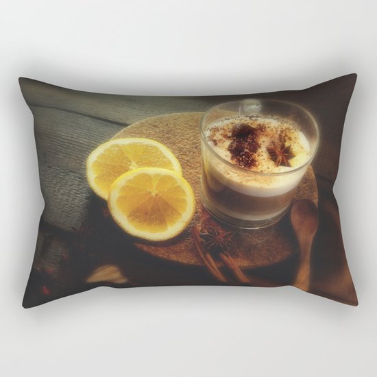 Fresh spices and fragrant arabica Rectangular Pillow