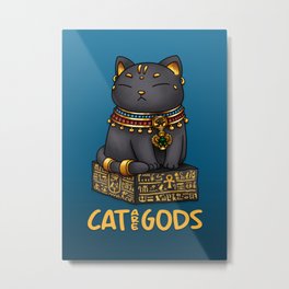Egypt Cat God Bastet - Cat are Gods Metal Print | Egyptcat, Catworship, Catdeities, Bastet, Ancientegyptgod, Catgods, Egyptcats, Felinegoddess, Cataregods, Catgoddess 