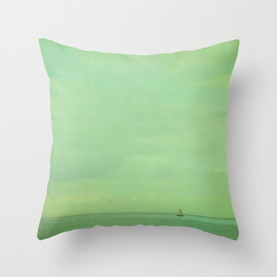 lost in green Throw Pillow